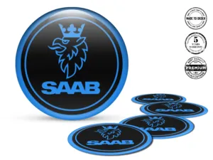 Saab Decalcomanie Cerchi Stile Distintivi Ruota Lusso